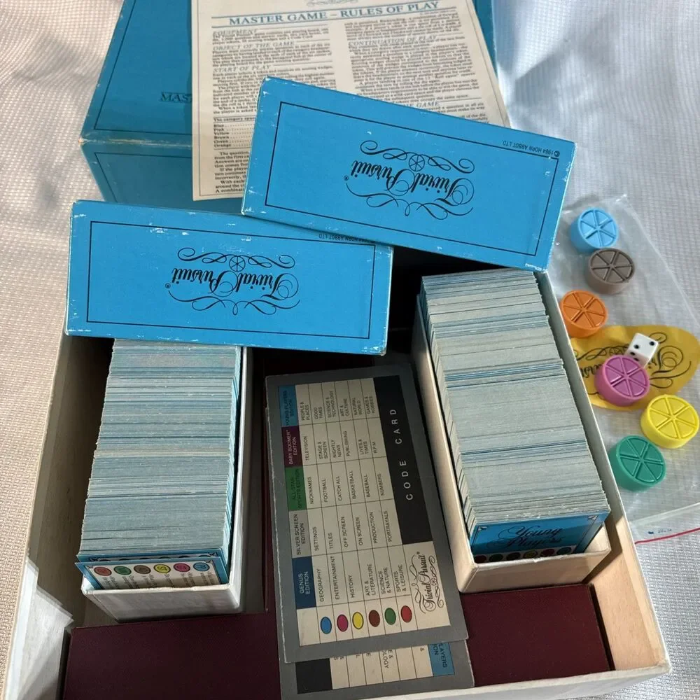 Vintage Trivial Pursuit Master Game Young Players Edition 1984 Complete!